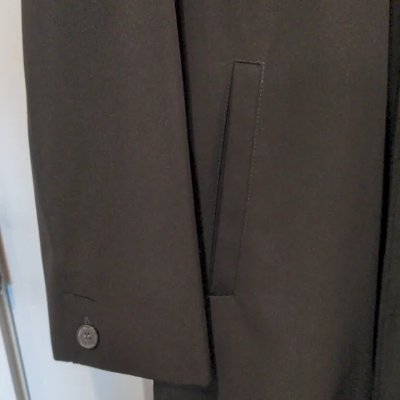 Kenneth Cole New York Black raincoat size small - Picture 5 of 14